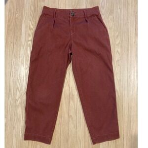 A New Day Women's 6 Burnt Orange Rust High-Waisted Mom Jeans Comfy Autumn Fall